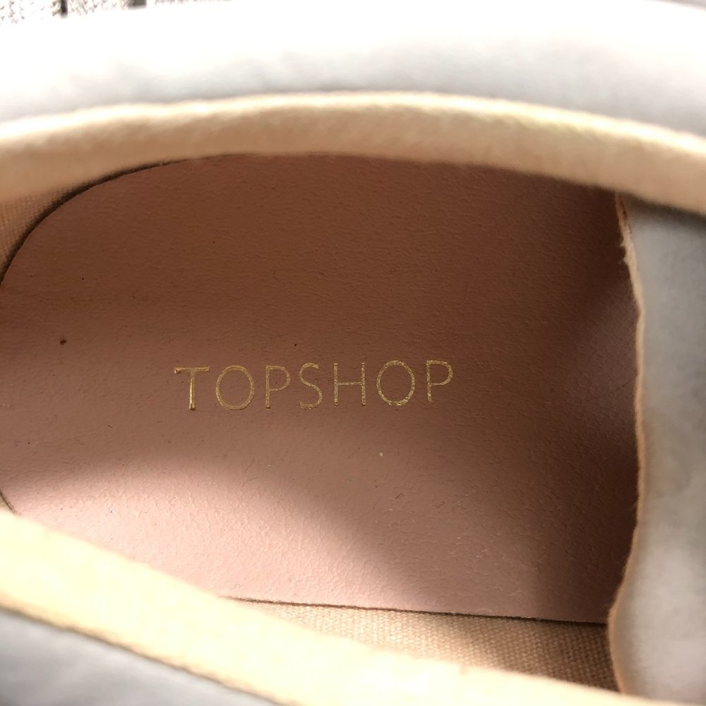 TOPSHOP GRAY SNEAKERS WOMEN SHOES SIZE 38 - Picture 5 of 13